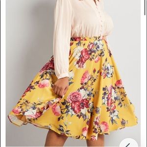 Ikebana for All A-Line Skirt